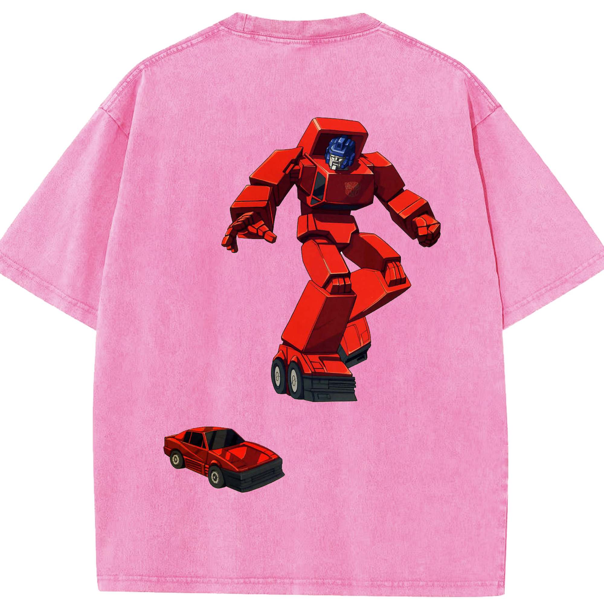 （画像用）  綿100% ヴィンテージ風 半袖Tシャツ（背面プリント）